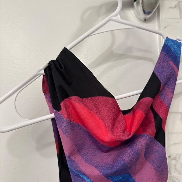 Louisa Ballou Medusa Print Half Moon Multicolor One-Piece Swimsuit XS - Picture 6 of 6